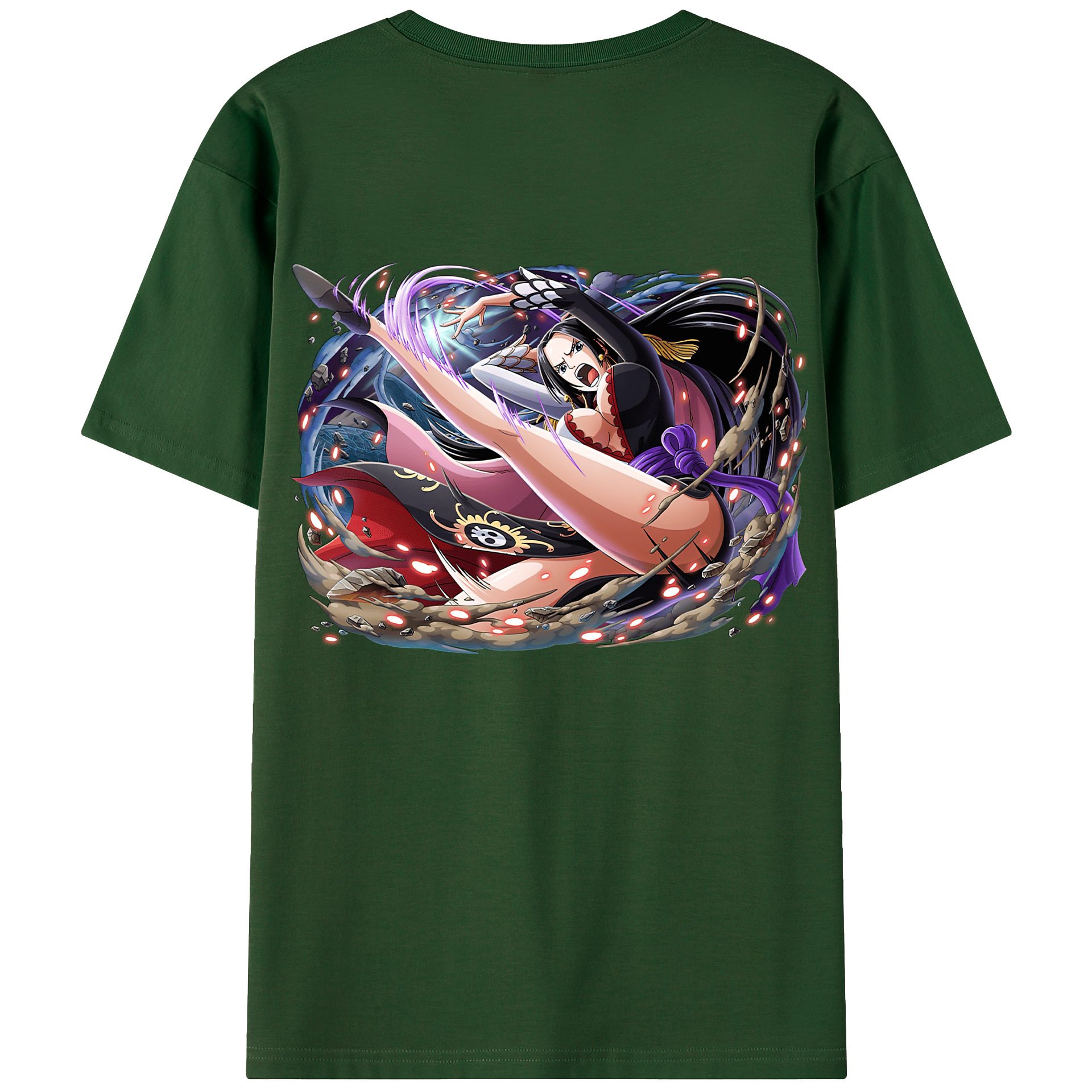 ワンピース ボア・ハンコック ONE PIECE Boa·Hancock 綿100％半袖Tシャツ（背面プリント）